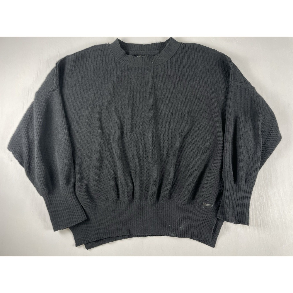 Abercrombie & Fitch Oversized Barrel Sleeve Sweater‎ Top Soft Women M Cinch Cuff